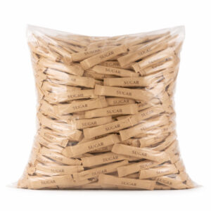 Azúcar Crema Cristal de Caña - Bastones, 1000 uds