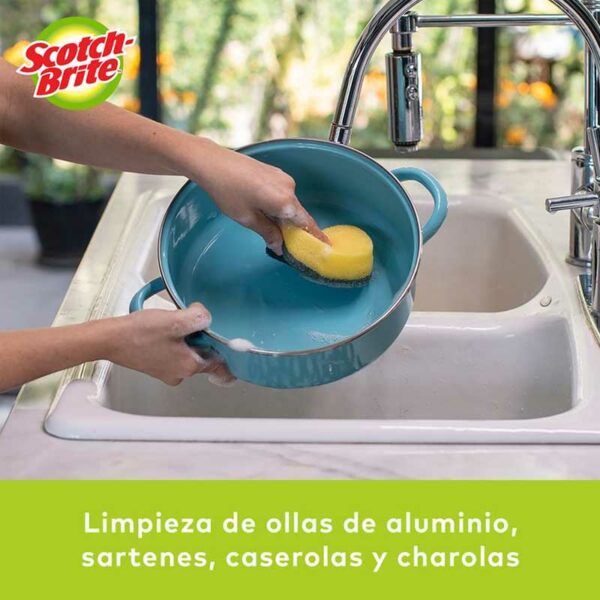 Esponja Scotch-Brite Limpieza Pesada Anatómica (1 ud)