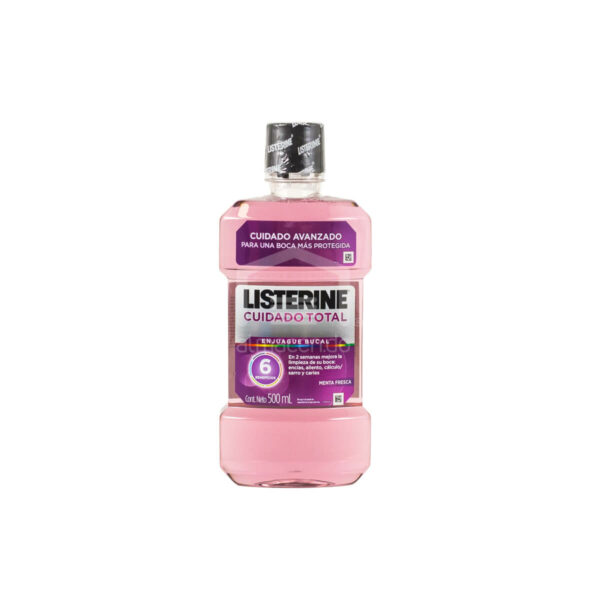 Listerine Enjuague Bucal Cuidado Total Menta Fresca, 500 ml
