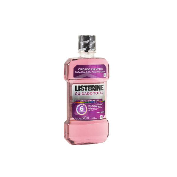 Listerine Enjuague Bucal Cuidado Total Menta Fresca, 500 ml