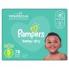 Pañales Pampers Baby-Dry No. 5 (78 uds)