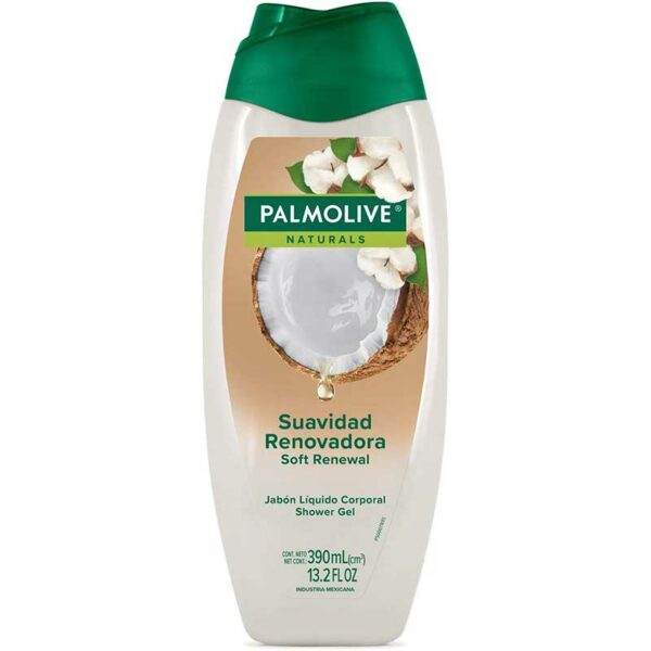 Jabón Líquido Corporal Palmolive Naturals Suavidad Renovadora, 390 ml