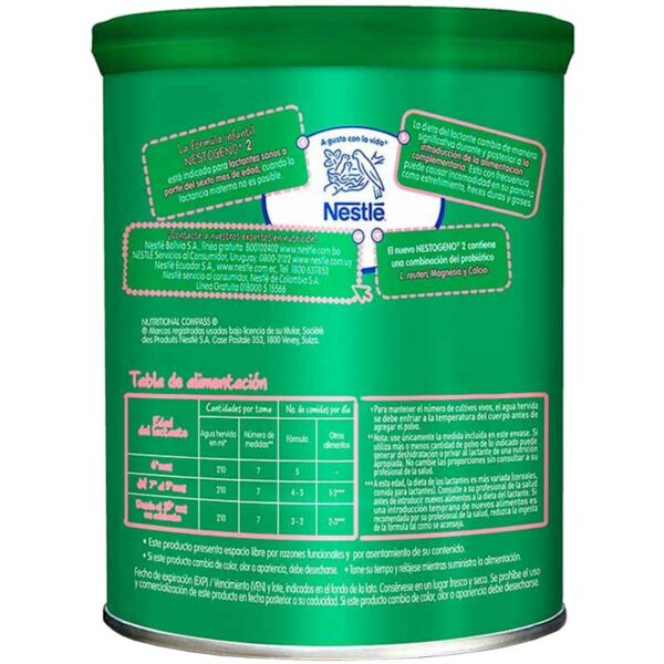 Nestlé NESTOGENO Fórmula Infantil No.2, 900 g
