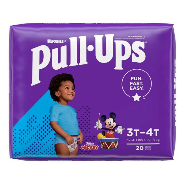 Pañales Entrenadores Huggies Pull Ups con Learning Designs para Niños 3T - 4T (20 uds)