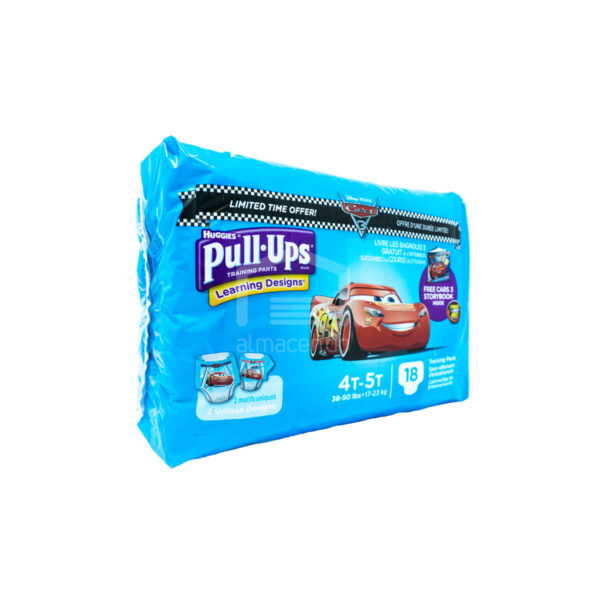 Pañales Entrenadores Huggies Pull Ups con Learning Designs para Niños 4T-5T (18 uds)