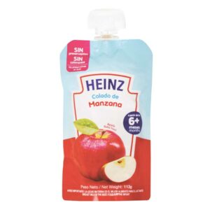 Compota-Heinz-Manzana-a-partir-de-los-6-Meses-Flexible,-113-g-Front Compota Heinz Manzana a partir de los 6 Meses Flexible, 113 g