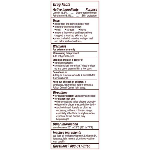 Crema de Pañal A+D Original, 4 oz