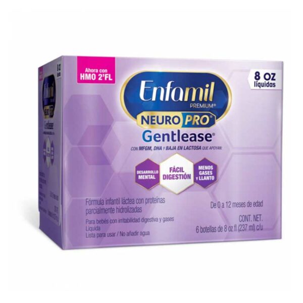 Enfamil-Gentlease-Premium-Fórmula-Infantil-Líquida,-(6-x-8-oz)-Front Enfamil Gentlease Premium Fórmula Infantil Líquida, (6 x 8 oz)