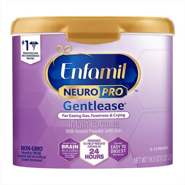Enfamil-Gentlease-Premium-Neuro-Pro-Fórmula-Infantil-en-Polvo,-553-g-Front Enfamil Gentlease Premium Neuro Pro Fórmula Infantil en Polvo, 553 g