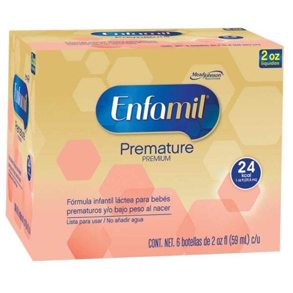 Enfamil-Premature-Premium-Fórmula-Infantil-Líquida-24-kcal-(6-x-2-oz)-Front Enfamil Premature Premium Fórmula Infantil Líquida 24 kcal (6 x 2 oz)