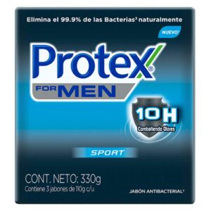 Jabón Protex para Hombre Sport (3 uds)