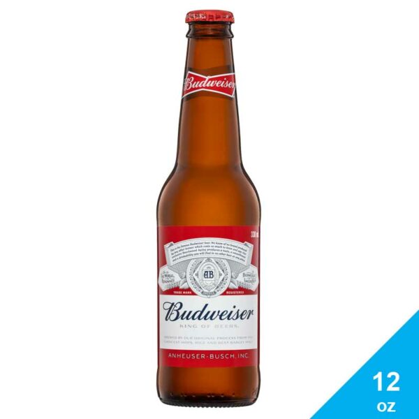 Cerveza-Budweiser,-12-oz Cerveza Budweiser, 12 oz