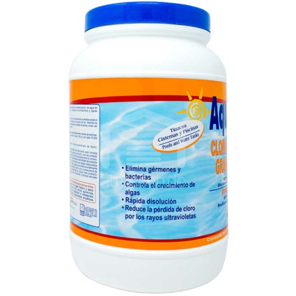Cloro Estabilizado Aqua Klean Granulado, 7 lbs