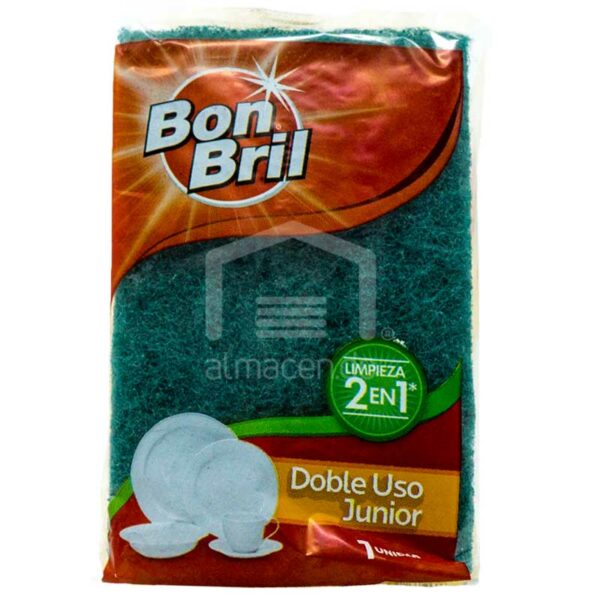 Esponja-de-Fregar-Doble-Uso-Junior-Bon-Bril-Front Esponja de Fregar Doble Uso Junior Bon Bril (2 uds)