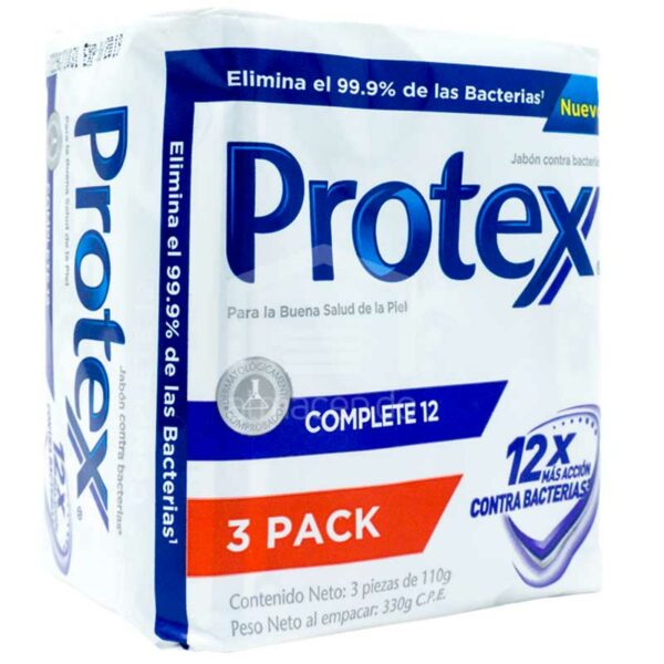 Jabón Protex Complete 12 (3 uds)