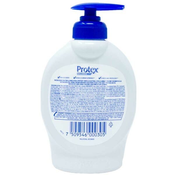 Jabon-Protex-Líquido-Balance-(221-ml)-Back Jabón Líquido Para Manos Protex Balance Saludable, 221 ml