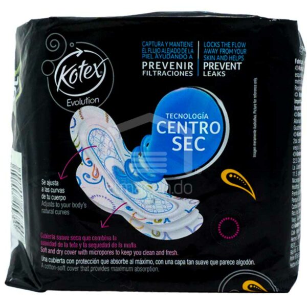 Toallas Femeninas Kotex Evolution Normal/Maxi, 10 uds
