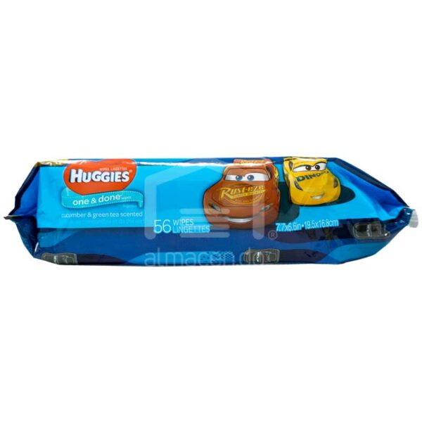 Toallitas-Húmedas-Huggies®-One-&-Done-Fragancia-a-Pepino-y-Té-Verde-(56-uds)-Front-3 Toallitas Húmedas Huggies One & Done Fragancia a Pepino y Té Verde, 56 uds