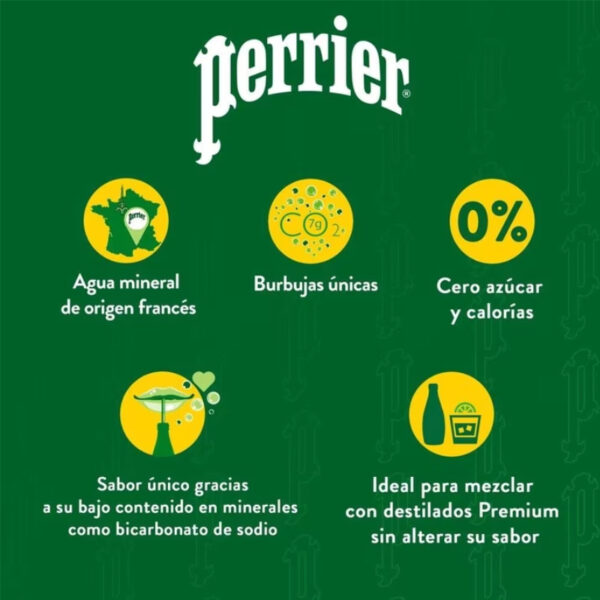 Agua Mineral Perrier Natural con Gas Agua Mineral Perrier Natural con Gas