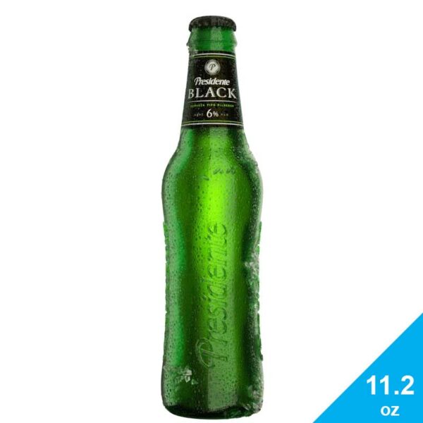 Cerveza Presidente Black, 11.2 oz