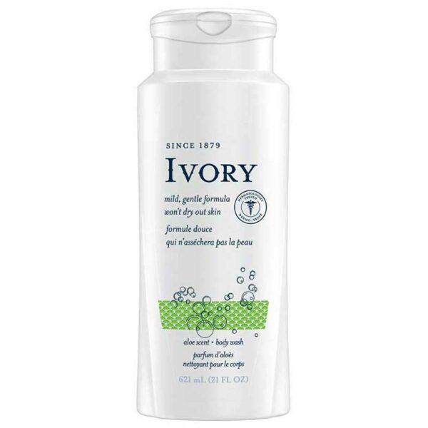 Jabón Líquido de Baño Ivory Clean Aloe Scent, 21 oz