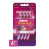 Afeitadora Desechable Gillette Prestobarba3 Mujer (4 uds)
