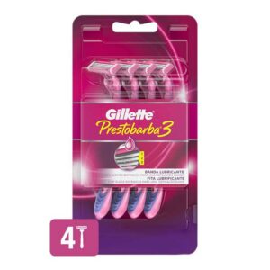 Afeitadora Desechable Gillette Prestobarba3 Mujer (4 uds)