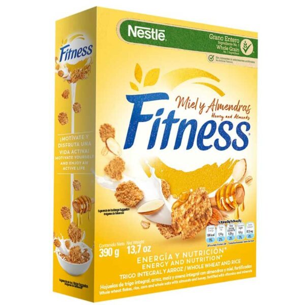 Cereal Fitness Miel y Almendras, 390 g
