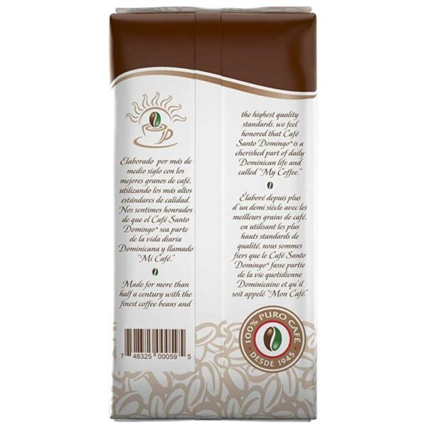 Café-Santo-Domingo-Tostado-en-Granos,-1-lb-Back Café Santo Domingo Tostado en Granos, 1 lb