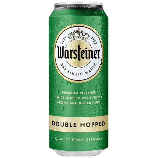 Cerveza-Warsteiner-Double-Hopped-Lata,-16.9-oz-Front Cerveza Warsteiner Double Hopped Lata, 16.9 oz