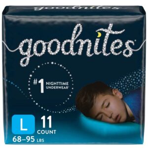 Pañales GoodNites Bedtime Pants Niños L-XL (11 uds)