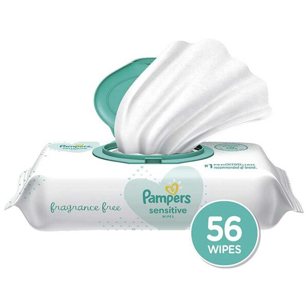 Toallitas-Húmedas-Pampers-Sensitive-(56-uds)-Front-2 Toallitas Húmedas Pampers Sensitive (56 uds)