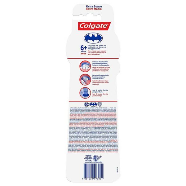 Cepillo-Dental-Colgate-Smile-Infantil-6+-Años-Batman-(2-uds)-Back Cepillo Dental Colgate Smile Infantil 6+ Años Batman (2 uds)