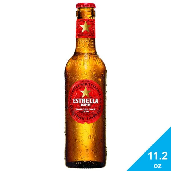 Cerveza-Estrella-Damm,-11.2-oz Cerveza Estrella Damm, 11.2 oz