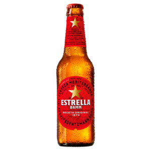 Cerveza Estrella Damm - Botella Cristal, 11.2 oz