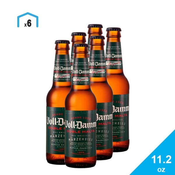 Cerveza-Voll-Damm-Doble-Malta,-11.2-oz-6-Uds-Front Cerveza Voll Damm Doble Malta, 11.2 oz