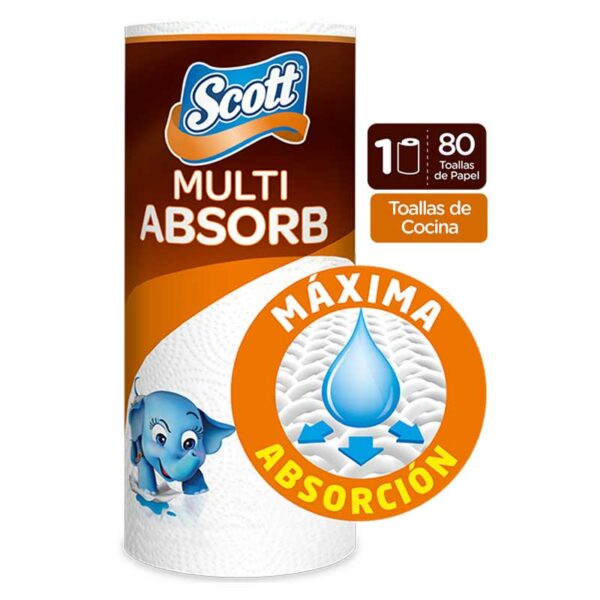 Papel Toalla Scott Multi Absorb Decorado (1 ud)