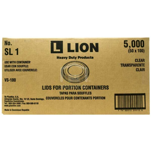 Tapa-PET-Envase-Souffle-Plastifar,-1oz-Caja-(50×100-uds) Tapa Envase Souffle SL1 Transparente Plastifar 1 oz Caja (50 x 100 uds)