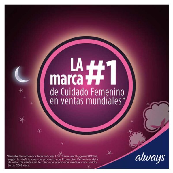 Toallas Femeninas Always Noches Tranquilas Suave Larga (8 uds)
