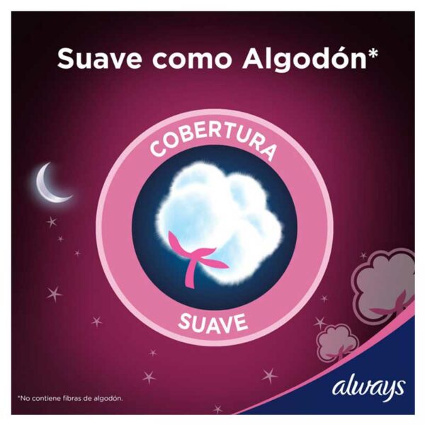 Toallas Femeninas Always Noches Tranquilas Suave Larga (8 uds)