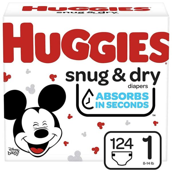 Pañales Huggies Snug & Dry No. 1 Caja 108 uds