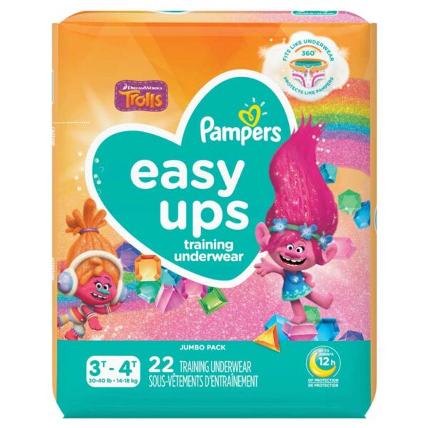 Calzoncitos de entrenamiento Pampers Easy Ups para Niñas (22 uds)