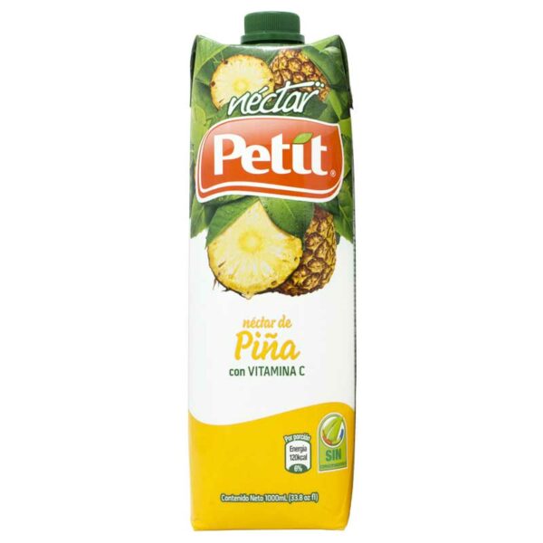 Jugos-Néctar-Petít-Néctar-de-Piña,-1L-(2-uds)-Front Jugos Néctar Petít Néctar de Piña, 1L