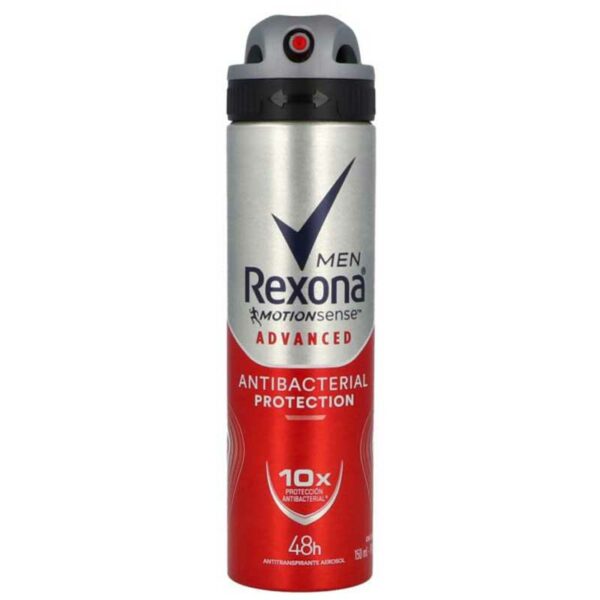 Rexona-Hombre-Antitranspirante-Aerosol-Antibacterial,-150-ml-Front Rexona Hombre Antitranspirante Aerosol Antibacterial, 150 ml