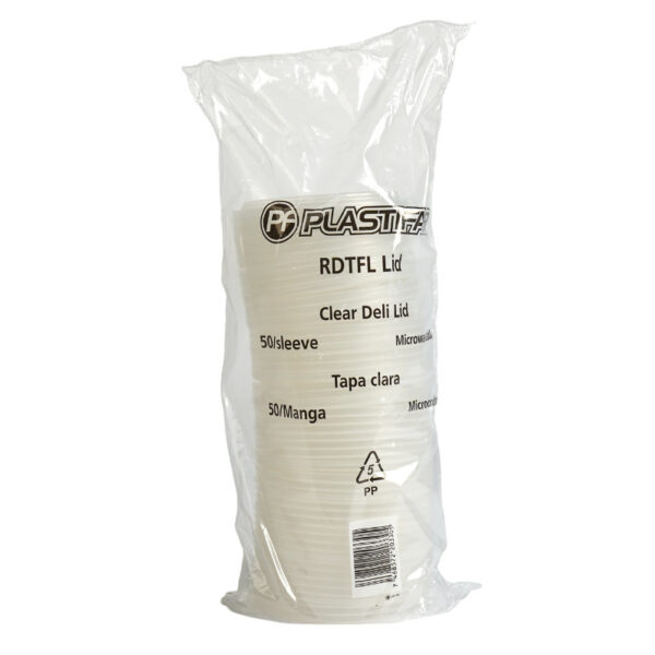Tapa Envase Deli 6, 8, 12, 16, 24, 32 oz Transparente 50 uds