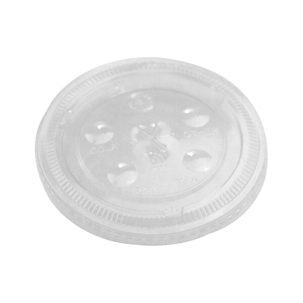 Tapa para Vaso Plástico Transparente Plastifar con Ranura 16 oz (100 uds)