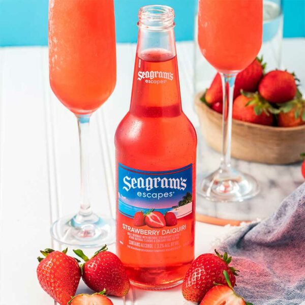 Cóctel Seagram's Escapes Strawberry Daiquiri, 11.2 oz