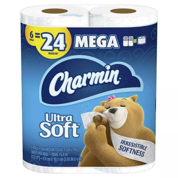 Papel-Higiénico-Charmin-Ultra-Soft-Mega-(6-uds)-Front Papel Higiénico Charmin Ultra Soft Mega (6 uds)