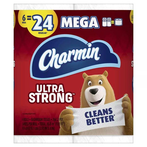 Papel-Higienico-Charmin-Ultra-Strong-Mega-(6-uds)-Front Papel Higiénico Charmin Ultra Strong Mega (6 uds)