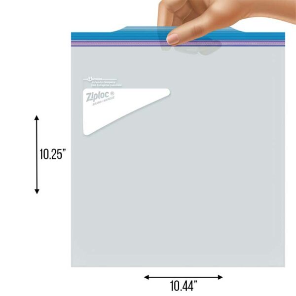 Bolsas Ziploc de Almacenamiento con Cierre 1 Galón (19 uds)